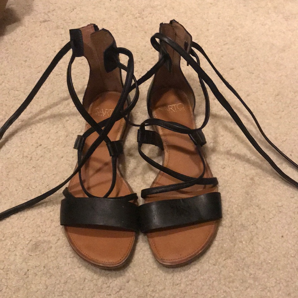 Franco sarto sandals gladiator tie